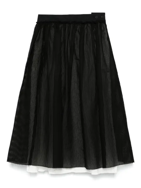 Individual Sentiments falda midi con motivo de rayas