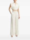 SIMONA CORSELLINI tie-front sleeveless top - White