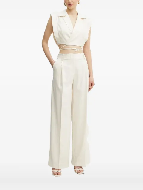 SIMONA CORSELLINI tie-front sleeveless top