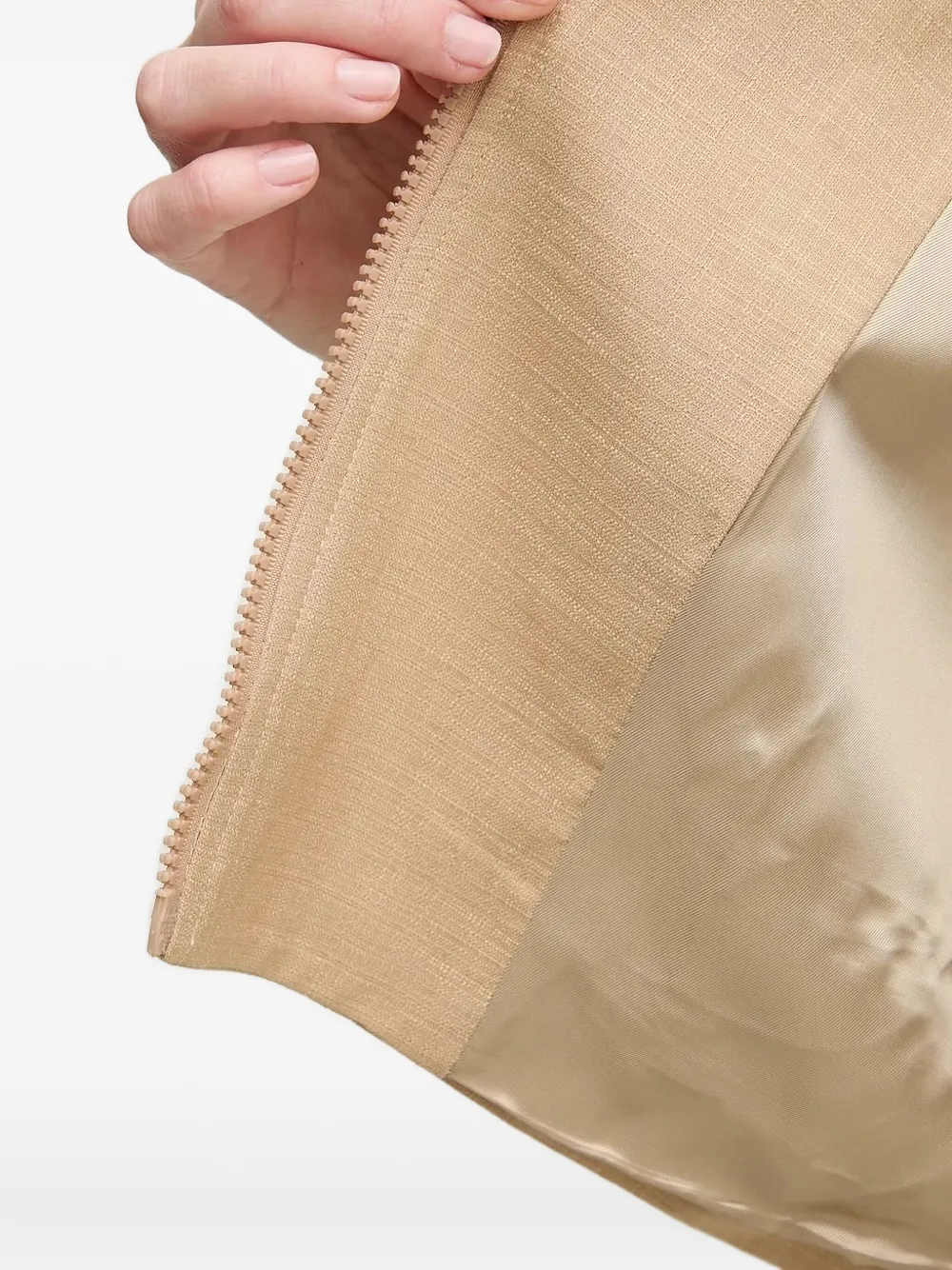 Simona Corsellini Zip-front Flap-pocket Jacket In Neutral