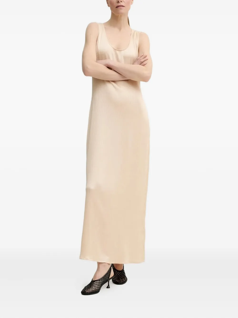 REMAIN pleated sleeveless maxi dress | Neutrals | Image 1