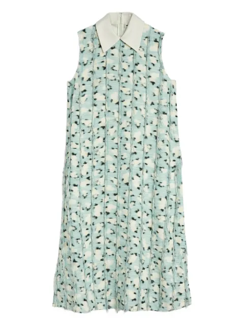 Jil Sander fringe-detailing midi dress