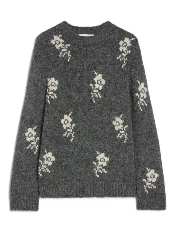 Jil Sander フローラル セーター | グレー | FARFETCH JP