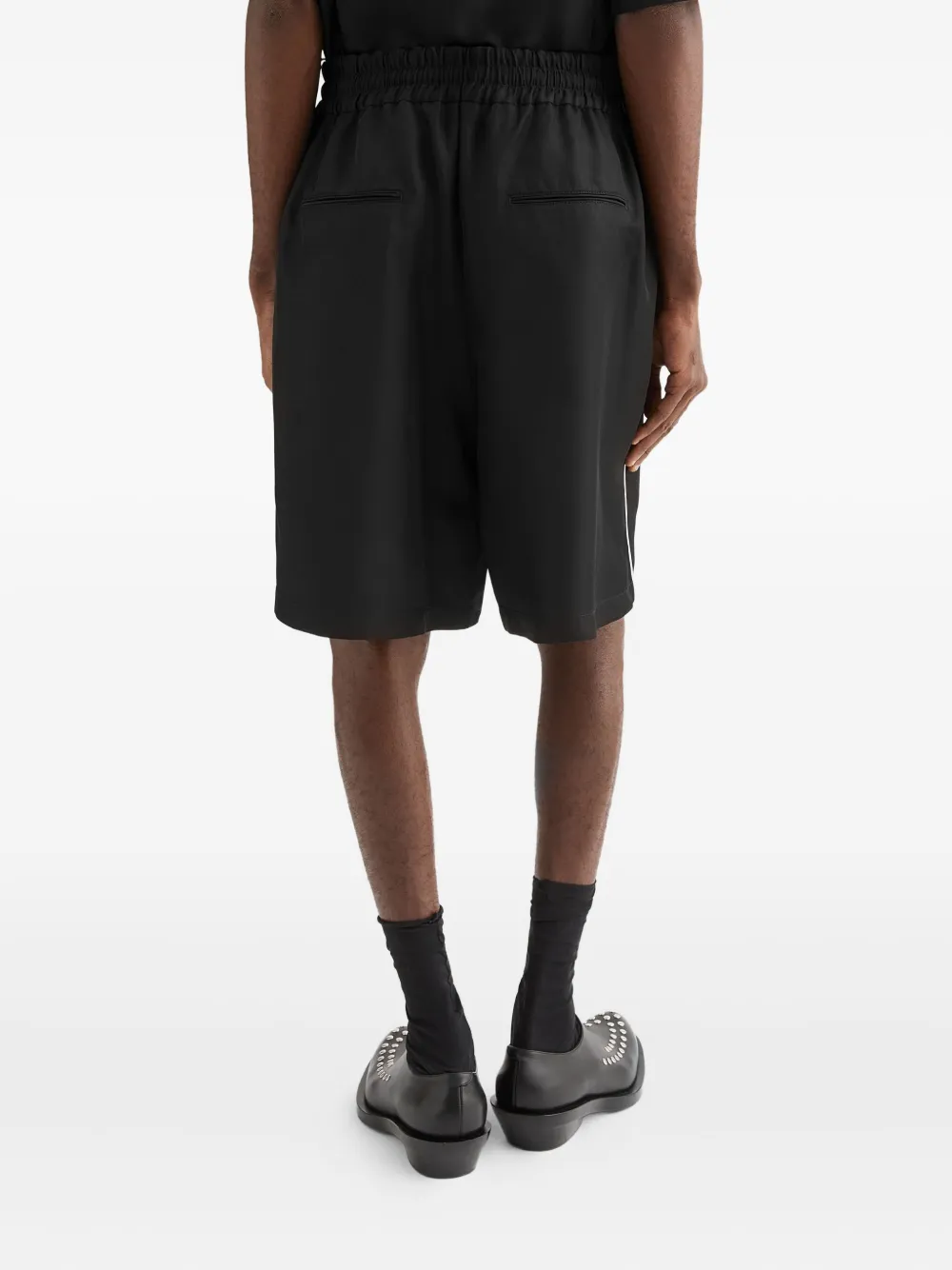 Jil Sander Shorts met afwerking Zwart