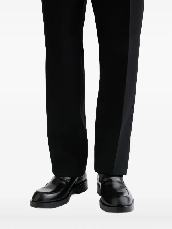 Jil Sander レザーローファー | ブラック | FARFETCH JP