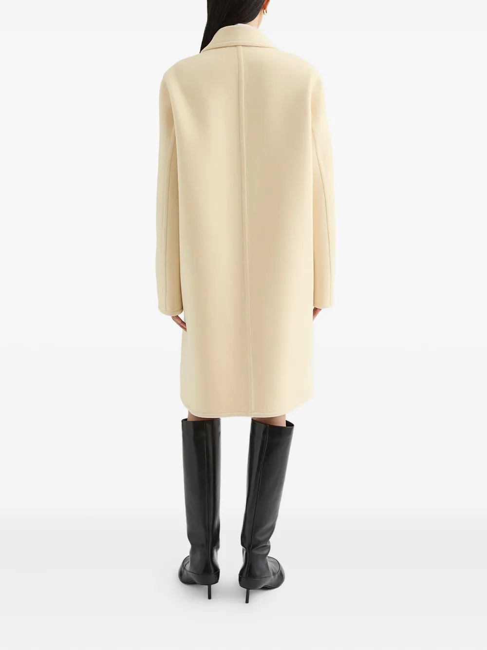 Jil Sander Wollen jas Wit