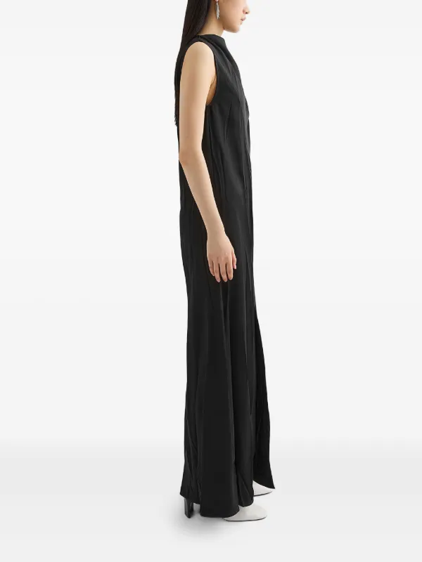 green emerald velvet dress Jil Sander Envers Satin Evening Dress Pink