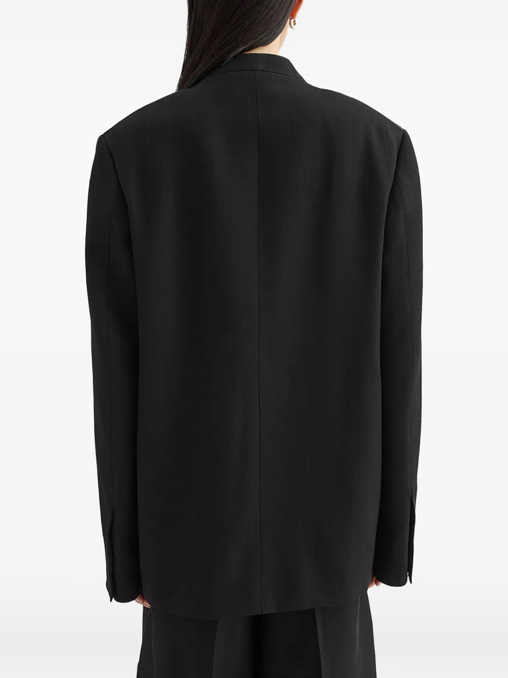 Jil Sander Blazer met puntige revers Zwart