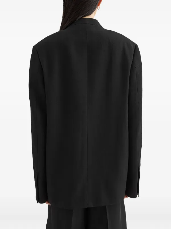 Jil Sander no-lapel Blazer | Black | FARFETCH