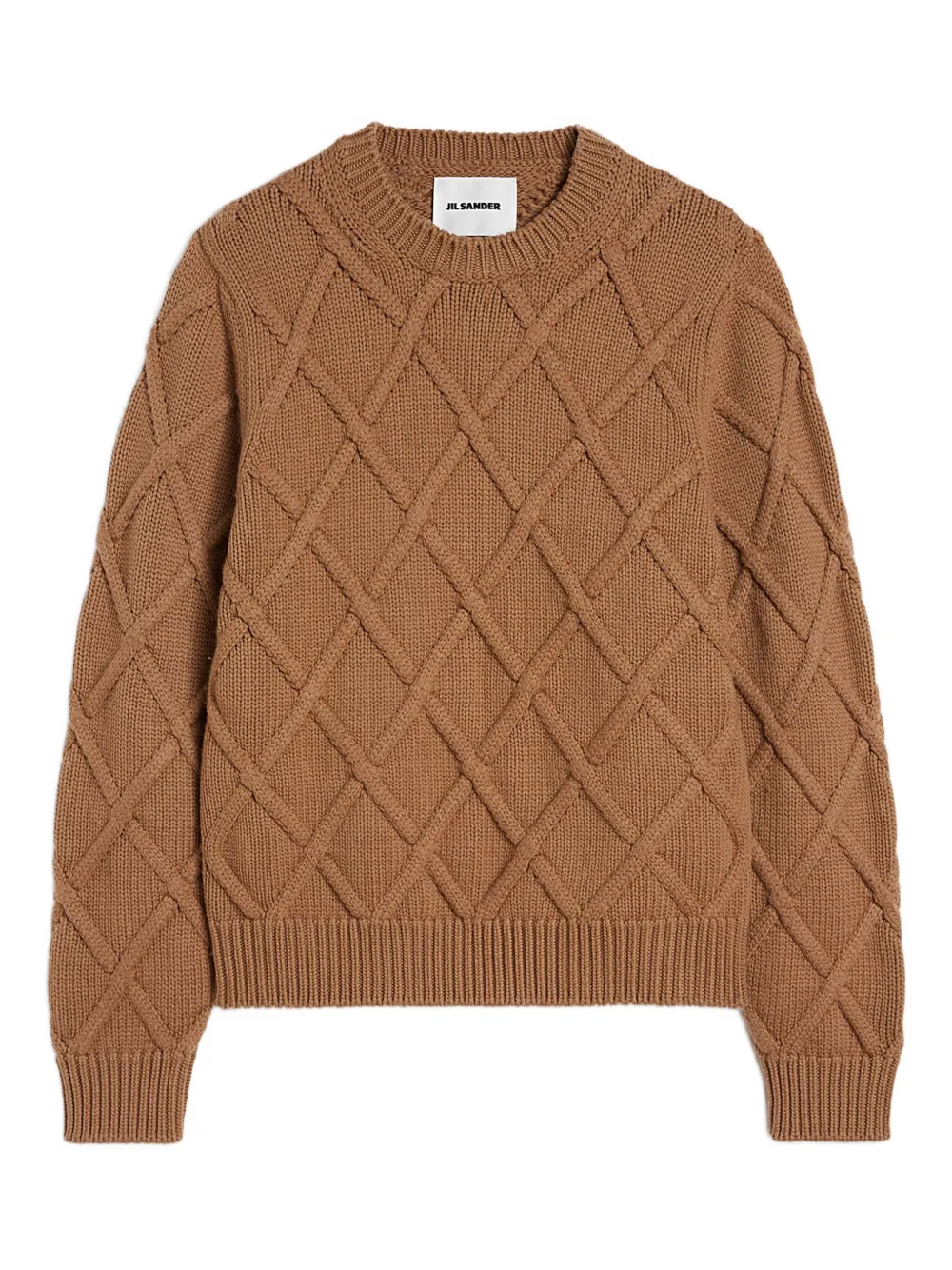 Jil Sander Grofgebreide trui Bruin