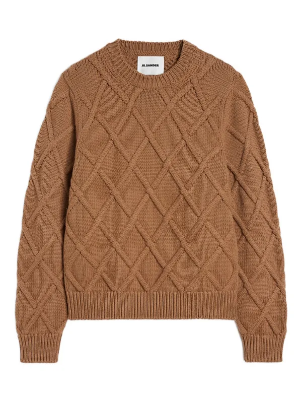 Jil Sander チャンキーニット セーター | ブラウン | FARFETCH JP