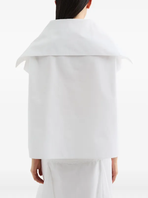 Jil Sander セーラーカラー シャツ | ホワイト | FARFETCH JP