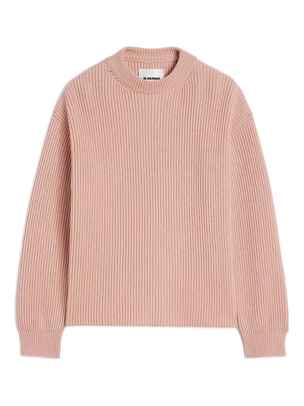 Jil Sander Geribbelde sweater Roze