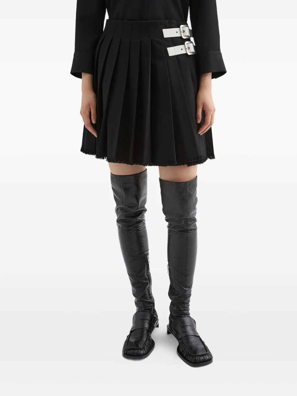 Jil Sander Wollen mini-rok Zwart