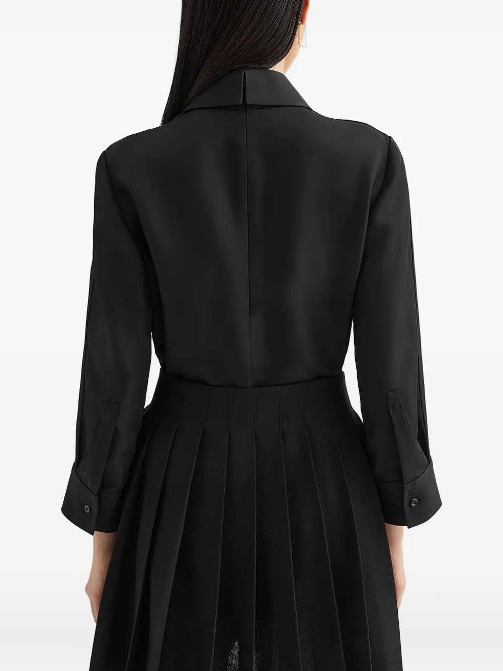 Jil Sander Wollen blouse - Zwart