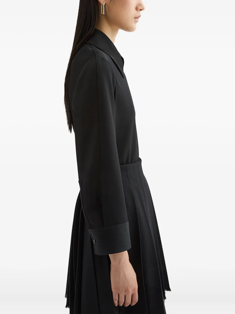Jil Sander Wollen blouse Zwart