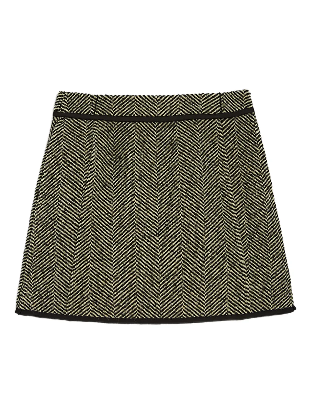 Jil Sander minijupe à chevrons | vert | Image 1