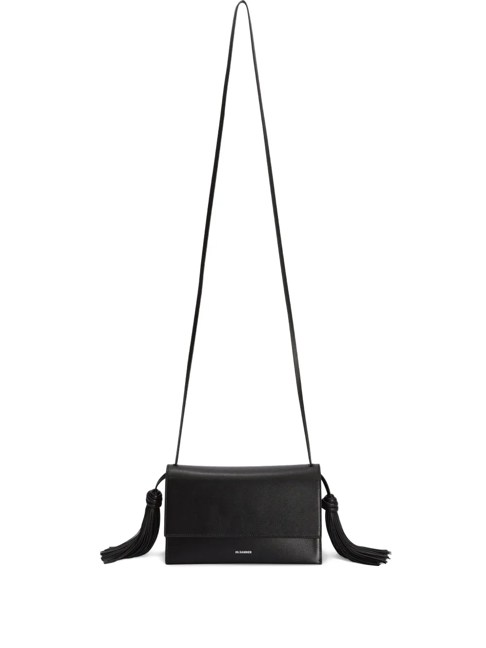 Jil Sander Crossbodytas met kwastje Zwart