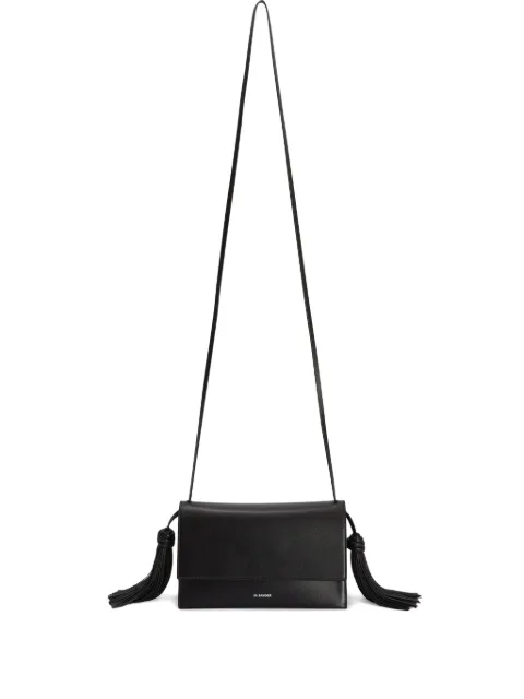Jil Sander bolsa crossbody con detalle de borlas