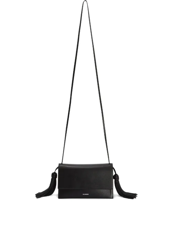 ★国内発送・関税込★【JIL SANDER】Tassel クロスボディバッグ Jil Sander tassel-detailed Cross Body Bag | Black | FARFETCH