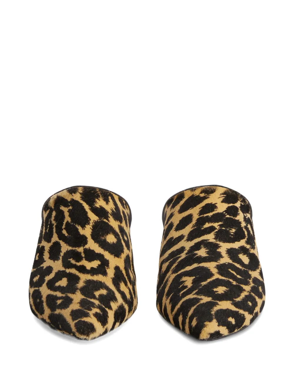 Jil Sander leopard-print mules Brown