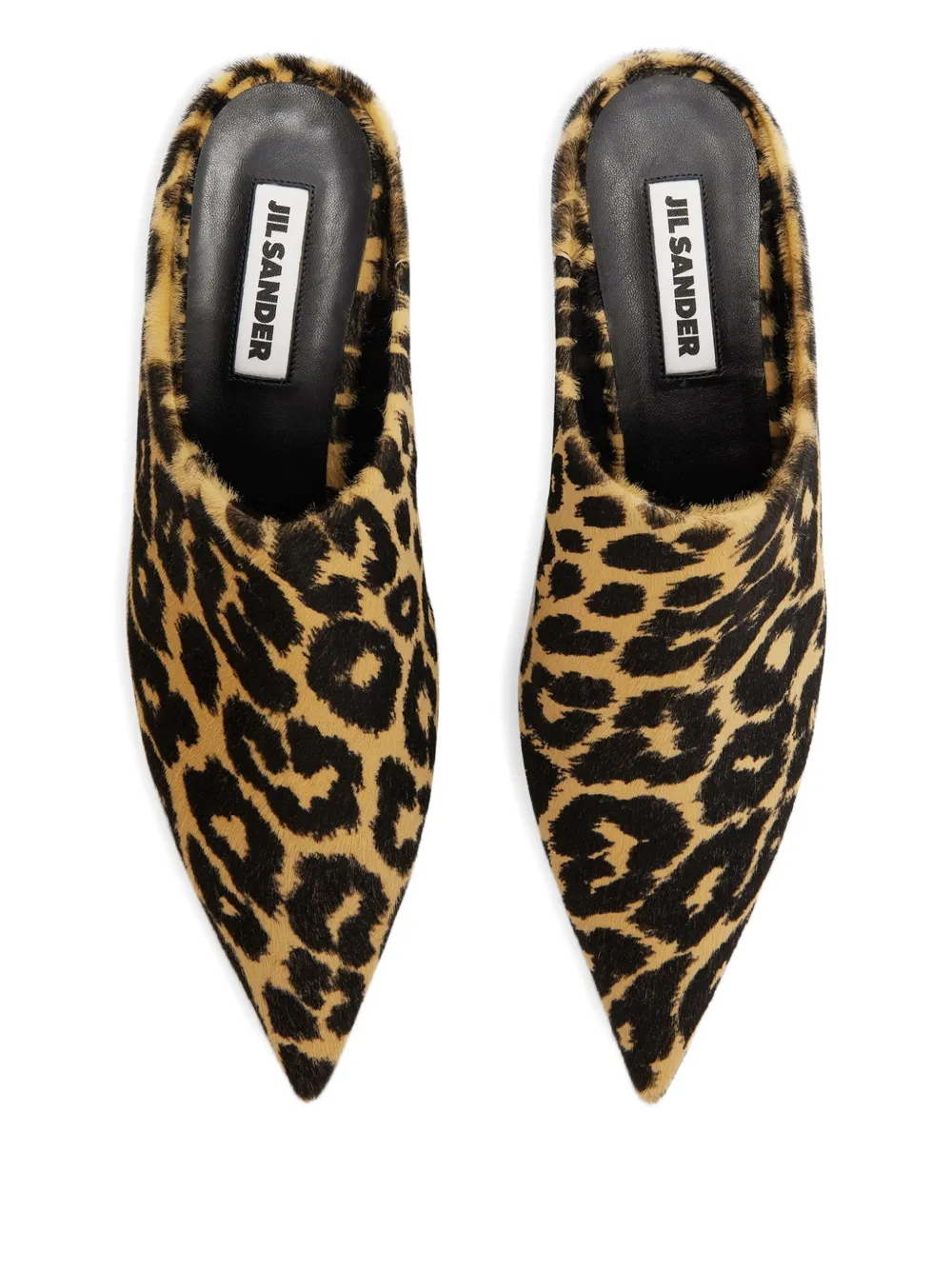 Jil Sander leopard-print mules Brown