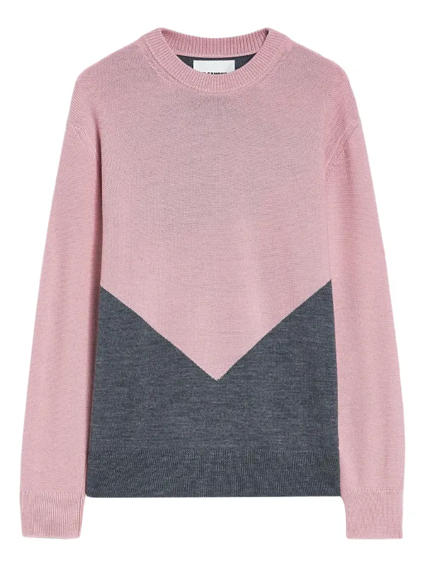 美品❗️【JIL SANDER】ニット/セーター/イタリア製/カラーブロック 美品❗️JIL SANDERニット⁄セーター⁄イタリア製⁄カラーブロック