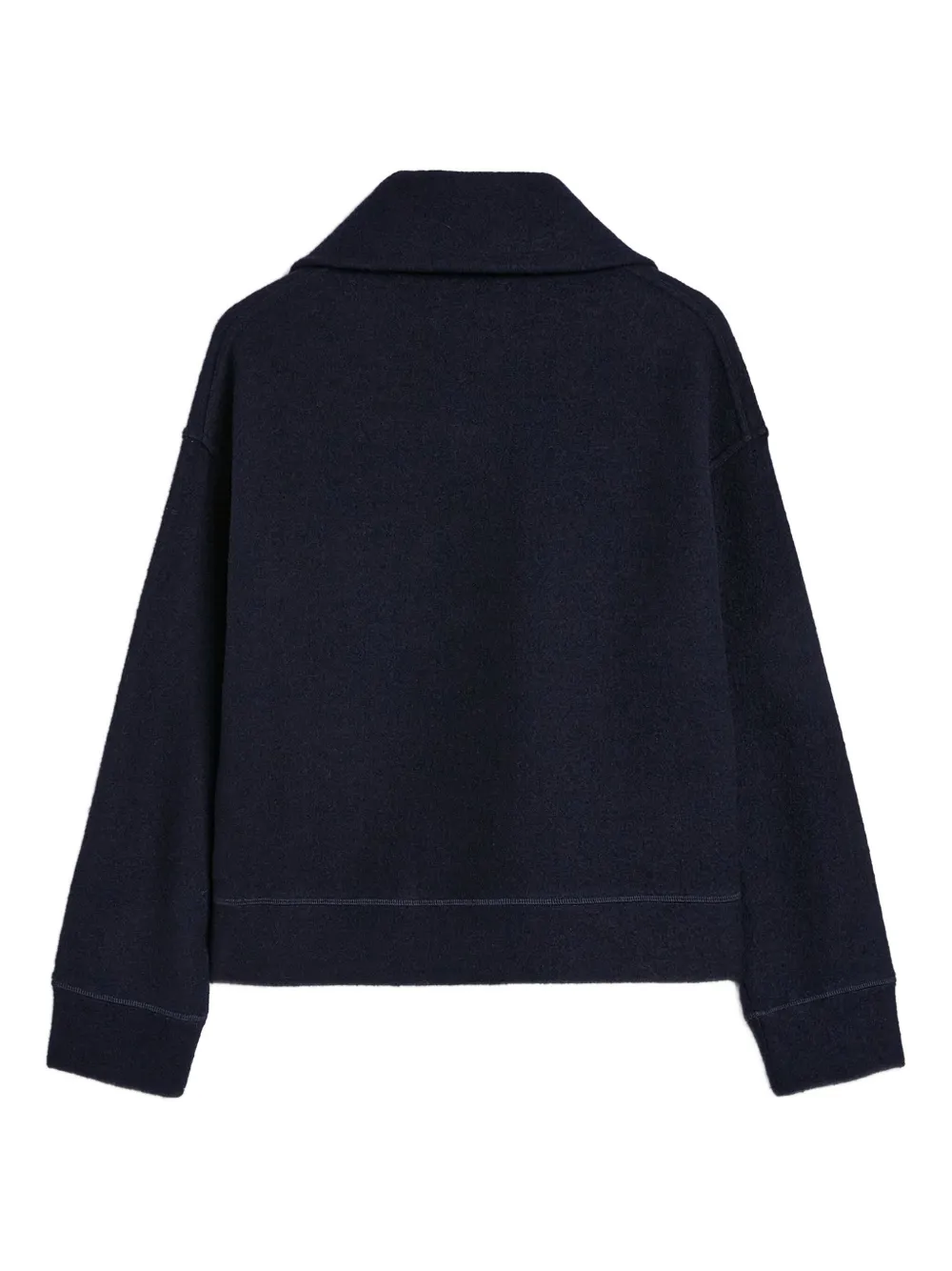 Jil Sander Felted Sweatshirt In Black