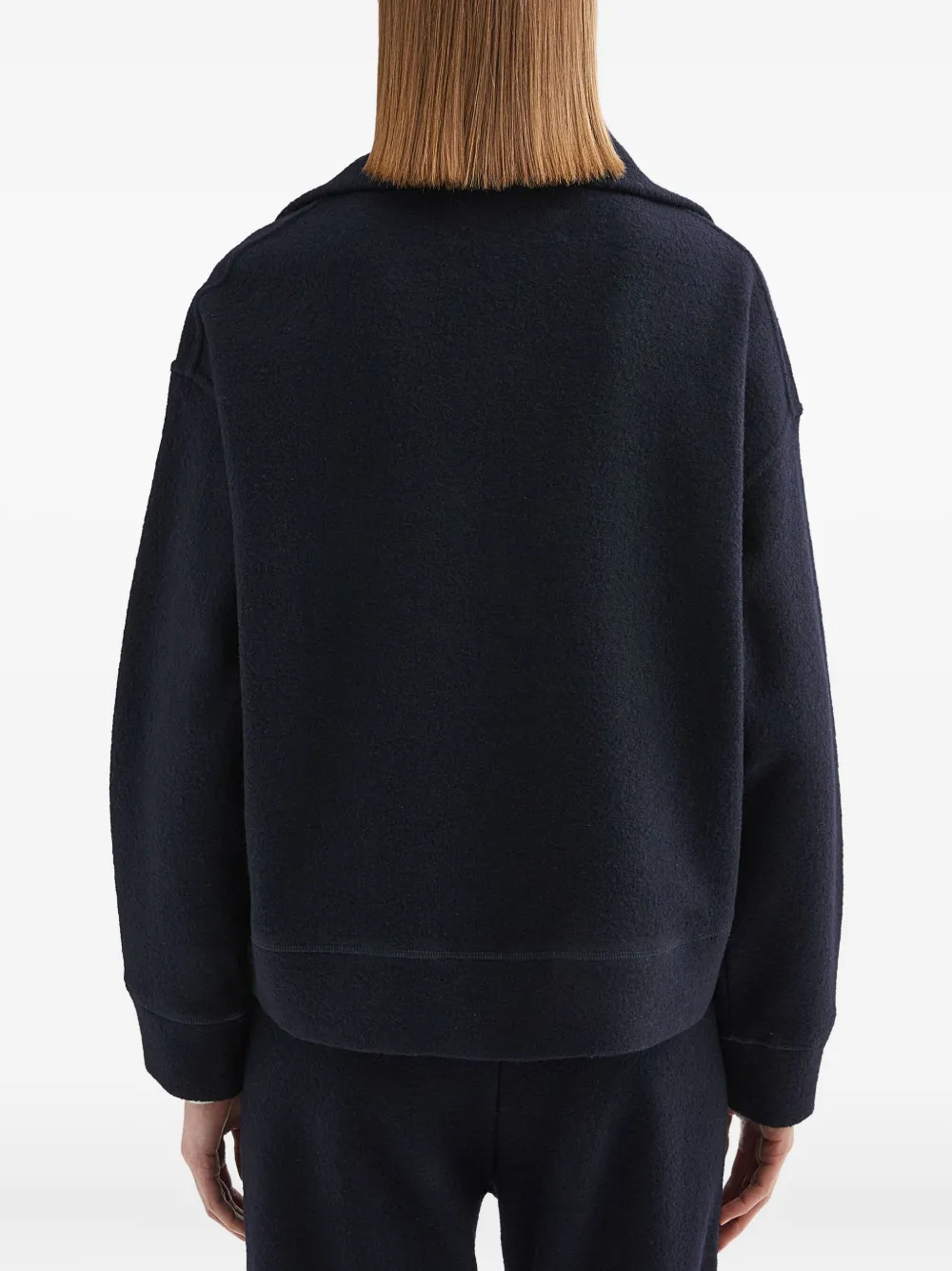 Jil Sander Felted Sweatshirt In Black