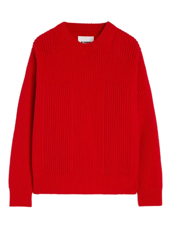 Jil Sander Wool Sweater | Red | FARFETCH ID