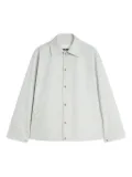 Jil Sander logo-print cotton taffeta jacket - Grey