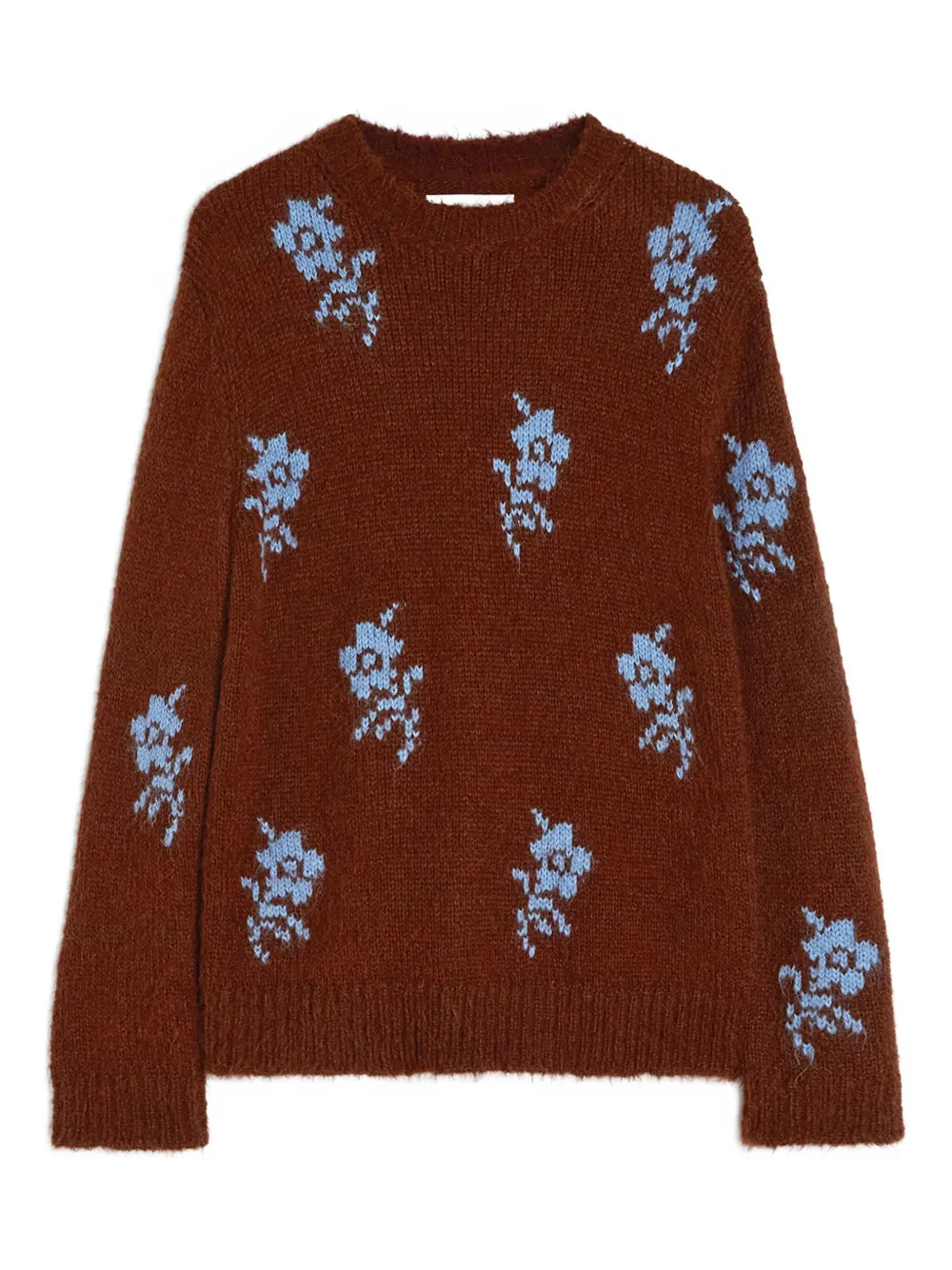 Jil Sander pull à fleurs | marron | Image 1