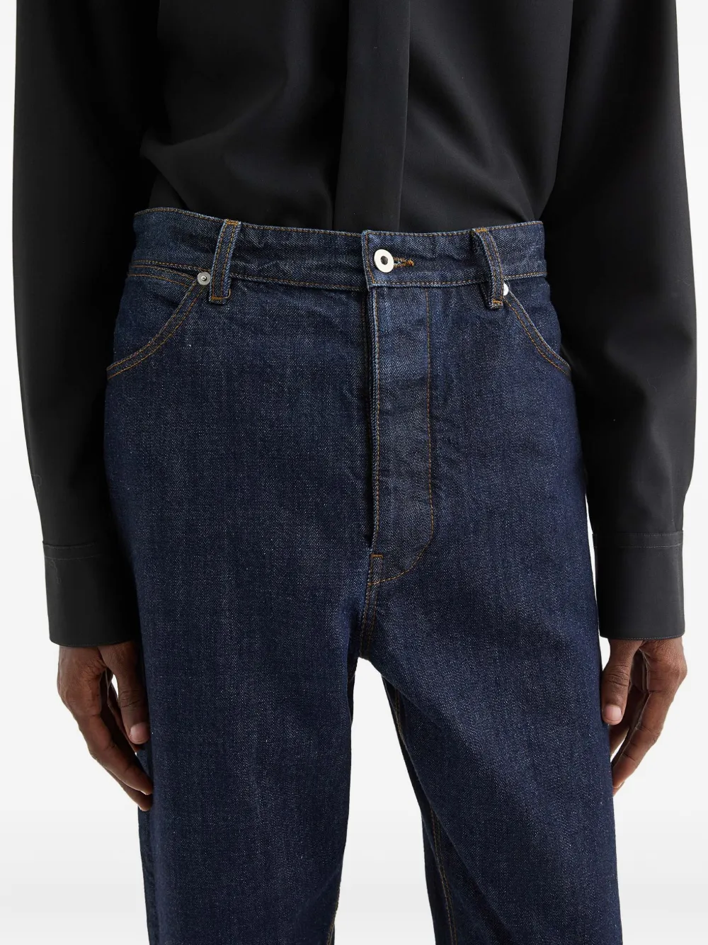 Jil Sander ロゴパッチ ジーンズ | ブルー | FARFETCH JP