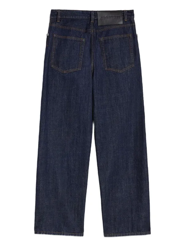 JIL SANDER ロゴパッチ ジーンズ Jil Sander ロゴパッチ ジーンズ | ブルー | FARFETCH JP