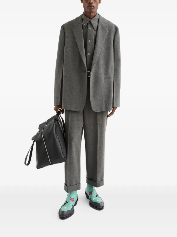 Jil Sander ウールパンツ | グレー | FARFETCH JP