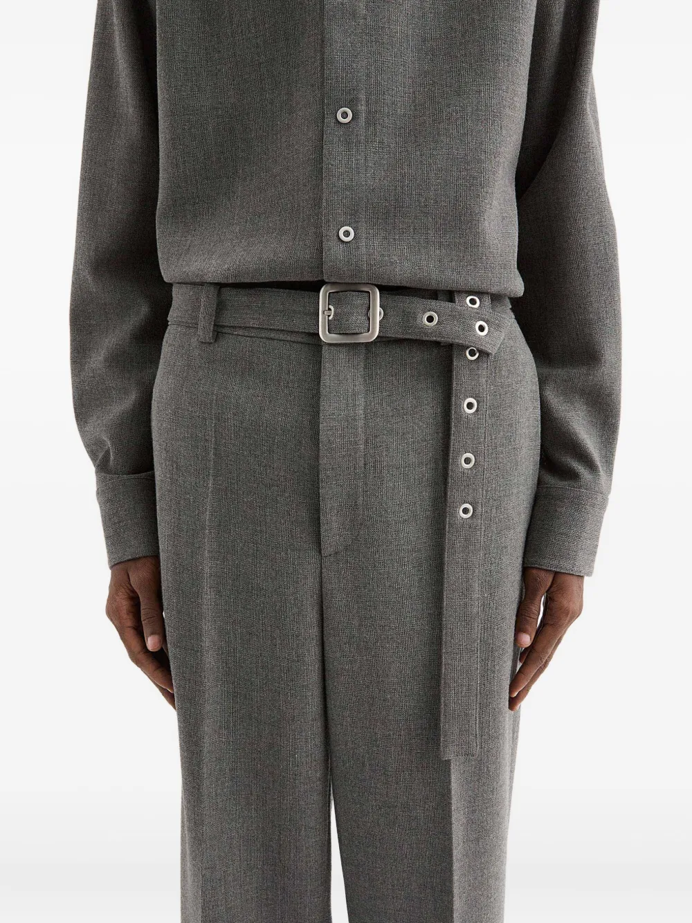 Jil Sander Wollen broek Grijs