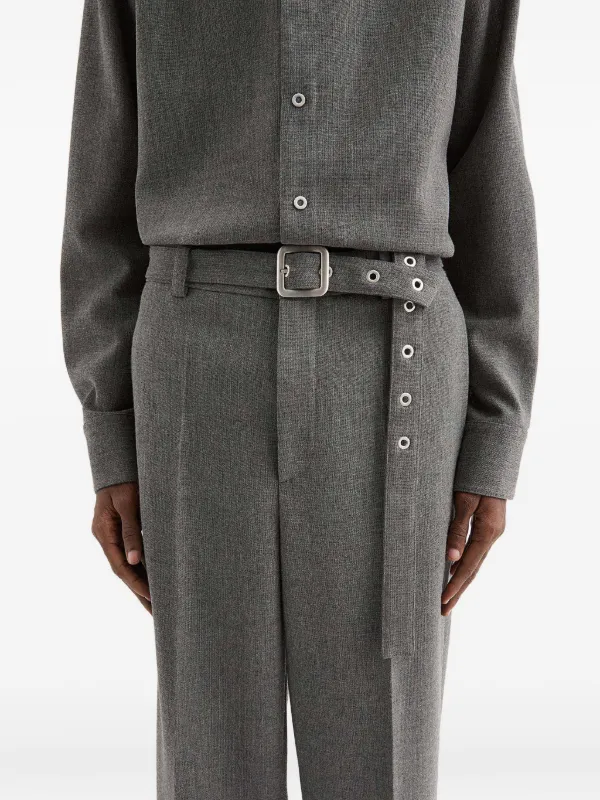 Jil Sander ウールパンツ | グレー | FARFETCH JP