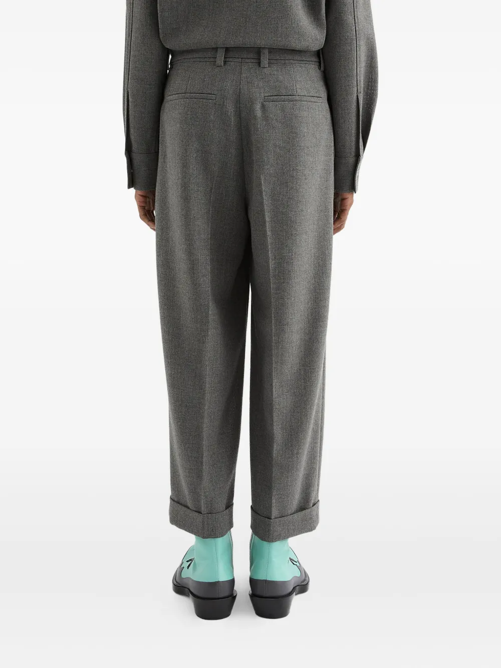 Jil Sander Wollen broek Grijs