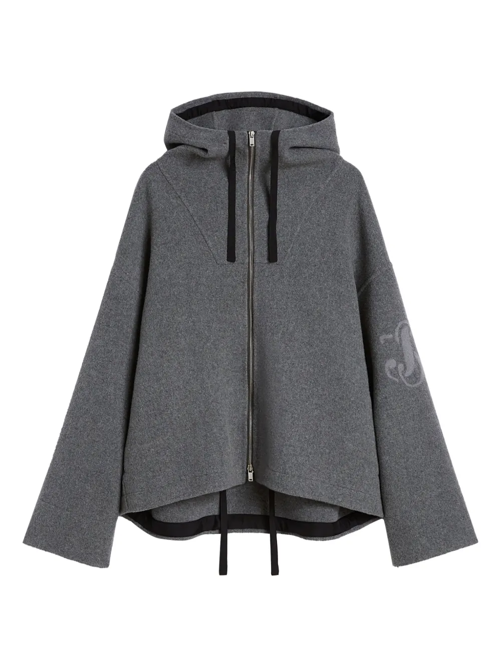 Jil Sander Jack met vilten afwerking Grijs