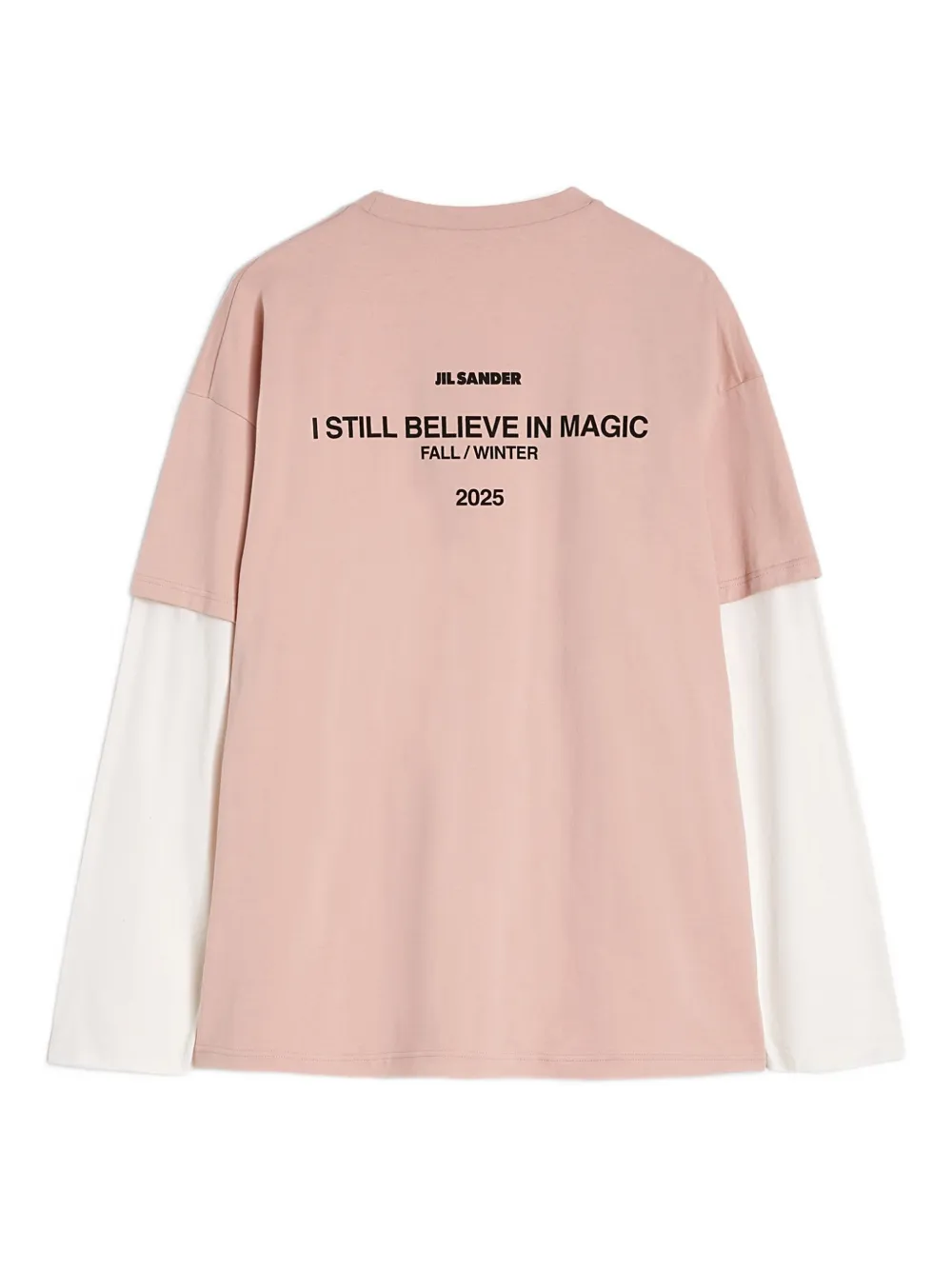 Jil Sander Katoenen T-shirt met ronde hals Roze