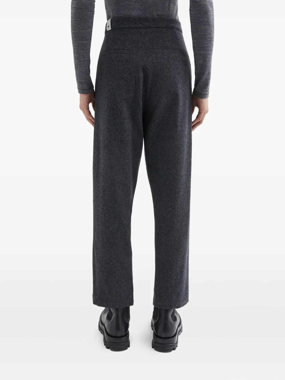 Jil Sander Wollen flanellen trainingsbroek Grijs