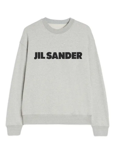 Jil Sander logo cotton sweatshirt