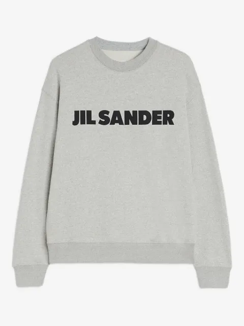 Jil Sander logo cotton sweatshirt