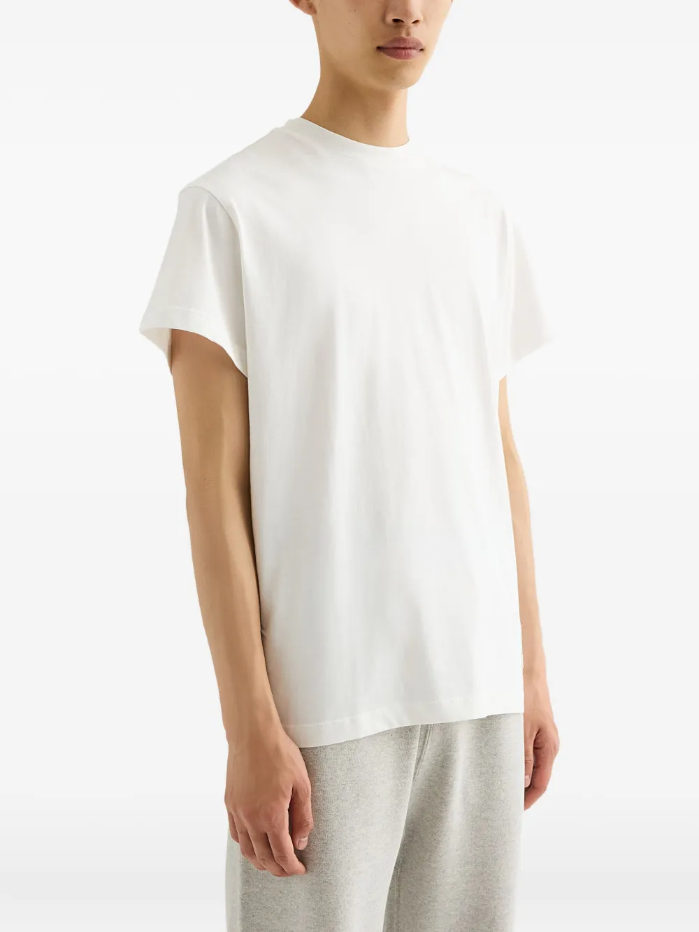 Jil Sander logo-patch T-shirt (set of three) Grijs