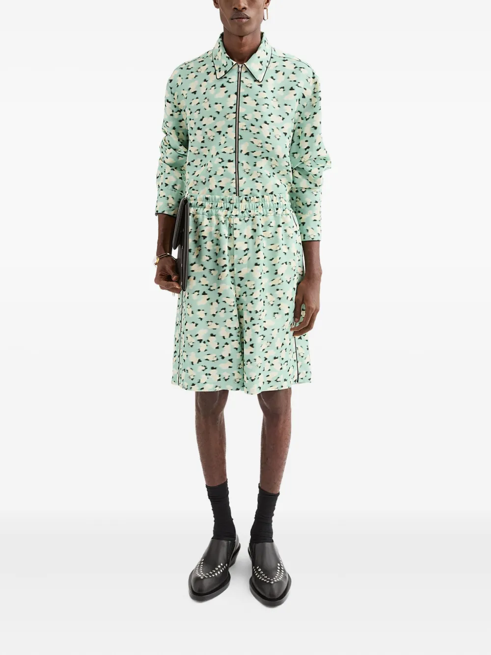 Jil Sander Overhemd met print Groen