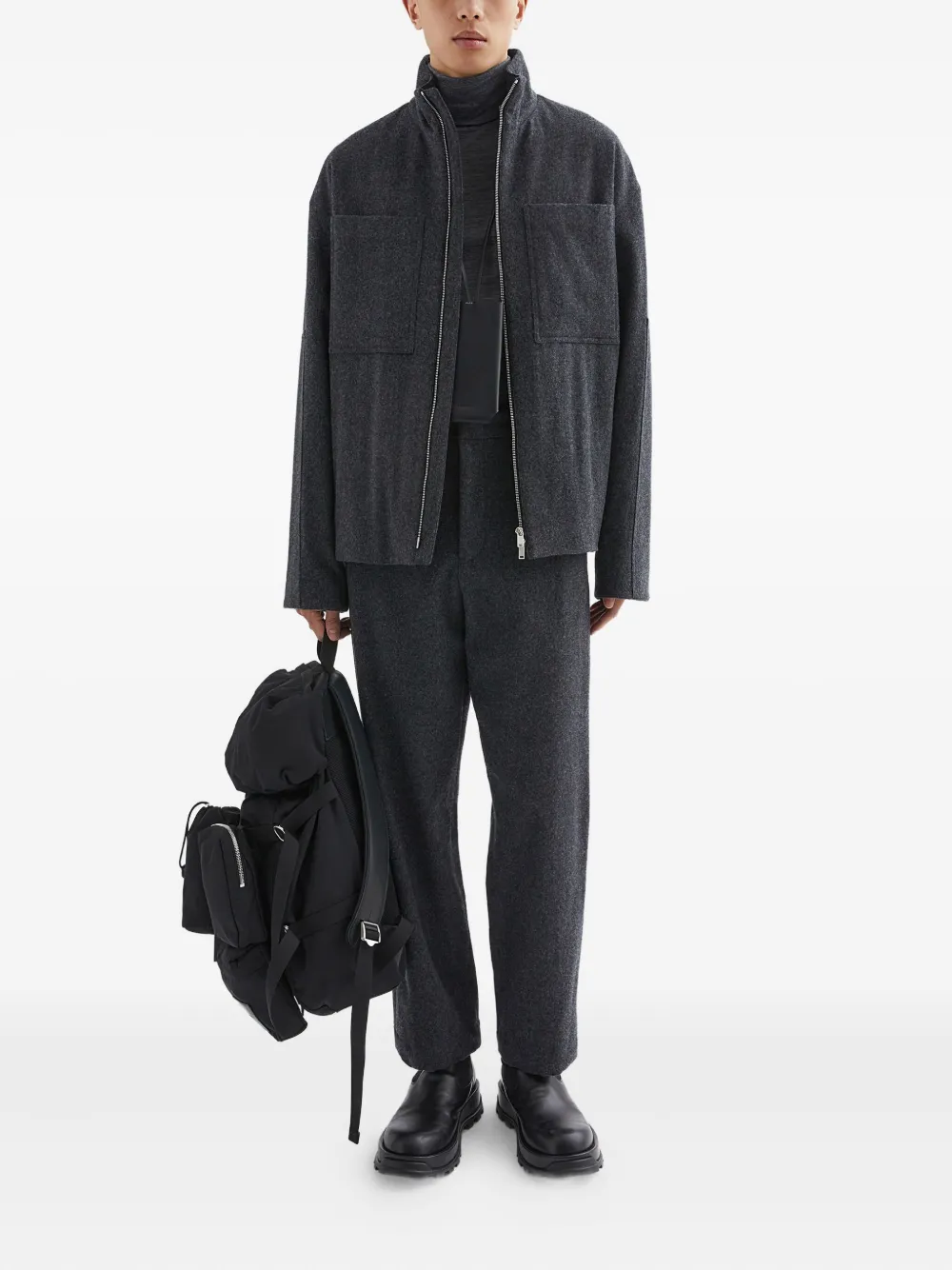 JIL SANDER+ felted jacket | Shirt Jackets | Image 2