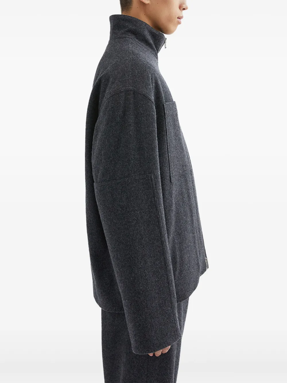 JIL SANDER+ Vilten jack Grijs