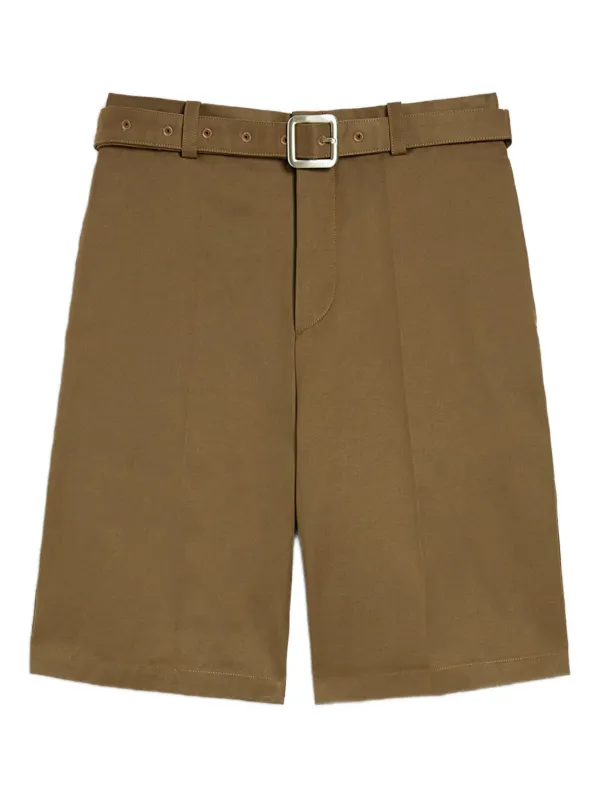 【定価15万】JIL SANDER ベルテッドショーツ Jil Sander ベルテッド ショートパンツ | ブラウン | FARFETCH JP