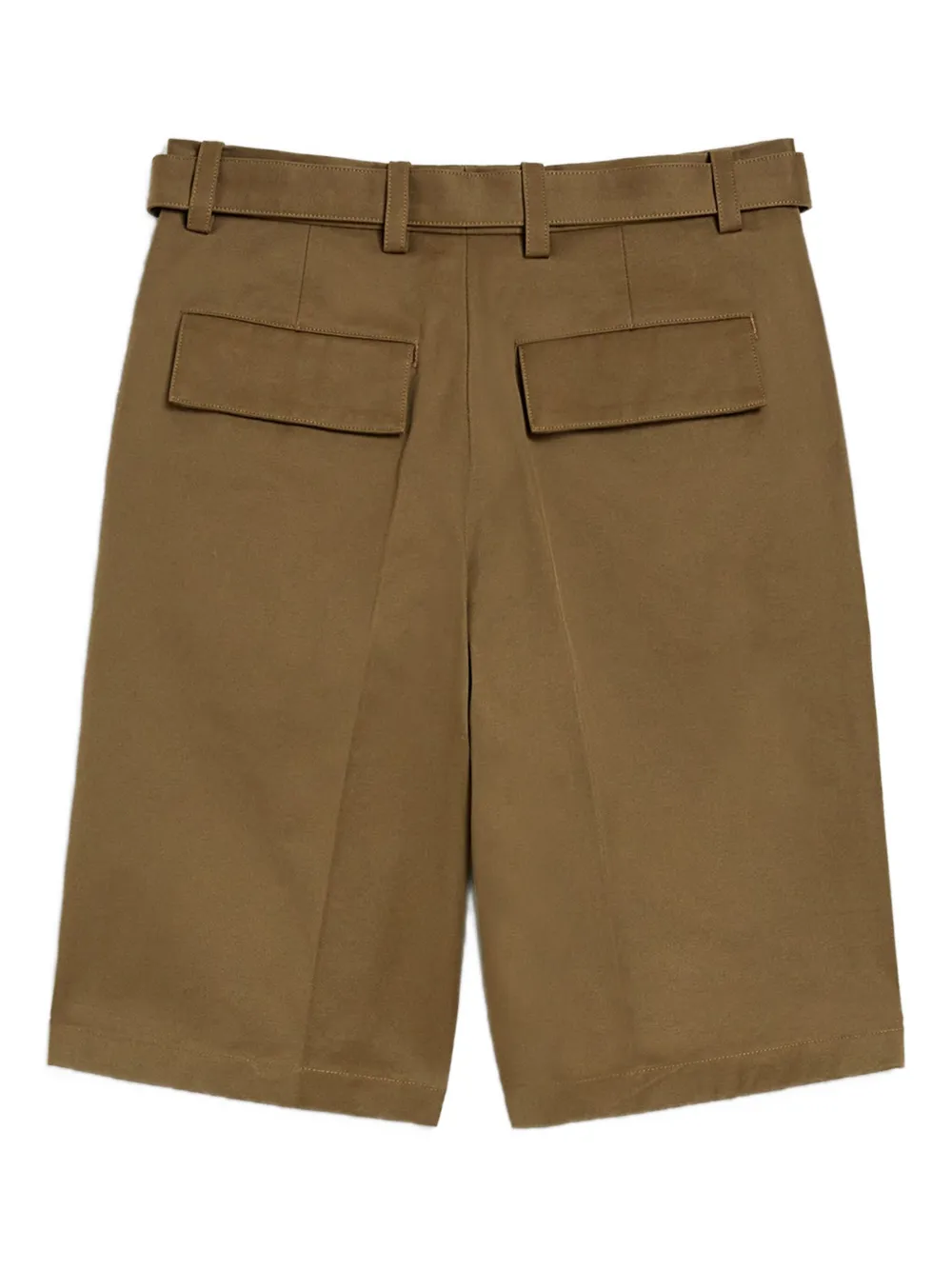 Jil Sander Shorts met ceintuur Bruin