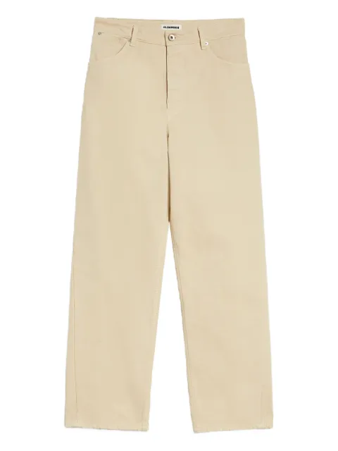Jil Sander jean à patch logo